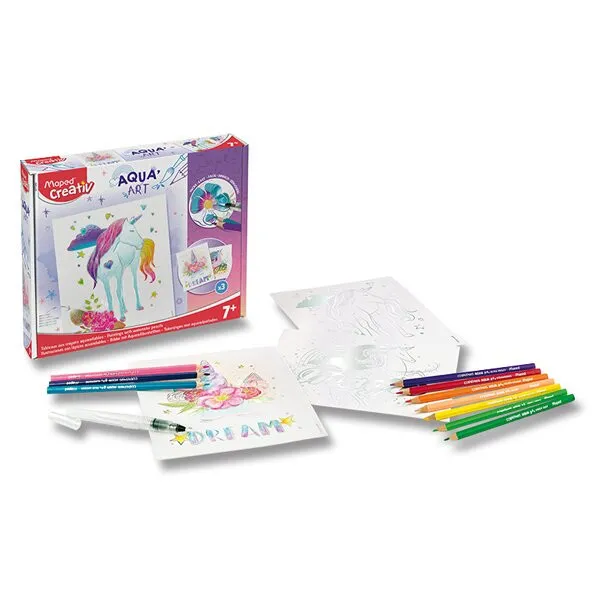 Súprava Maped Creativ - akvarelové obrázky - Jednorožec