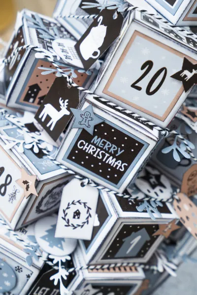 Adventný kalendár s vylupovacími obrázkami - Severské Vianoce