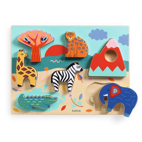Vkladacie puzzle - príbehy zo savany
