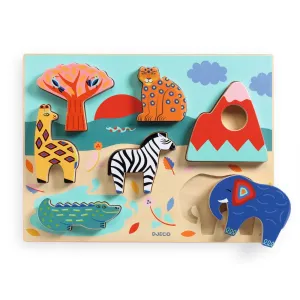Vkladacie puzzle - príbehy zo savany