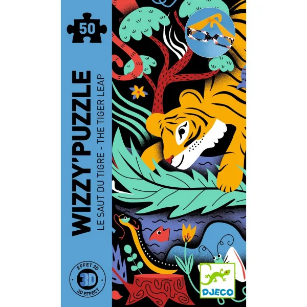 Efektné puzzle - tiger - 50 ks