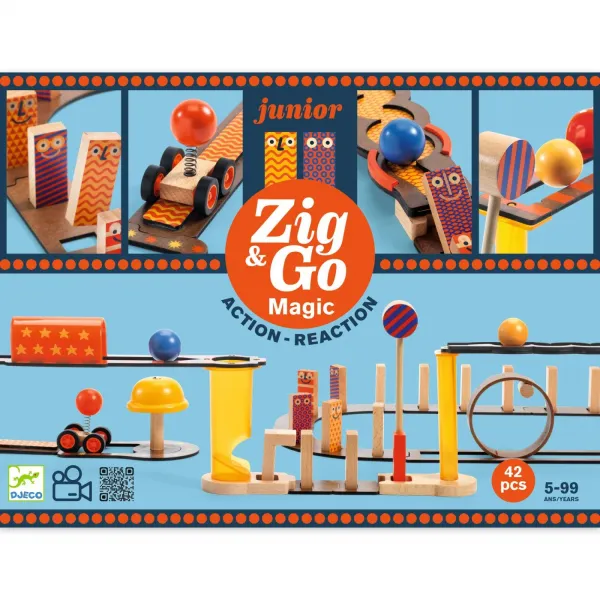 Dominová dráha - Zig & Go Junior - Magic - 42 ks