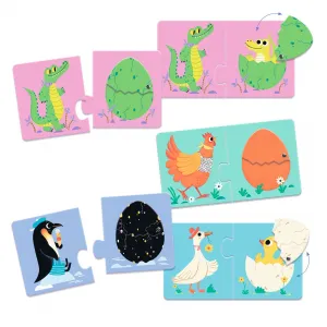 Puzzle duo - Čo sa vyliahne z vajíčka?