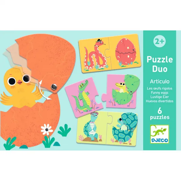 Puzzle duo - Čo sa vyliahne z vajíčka?