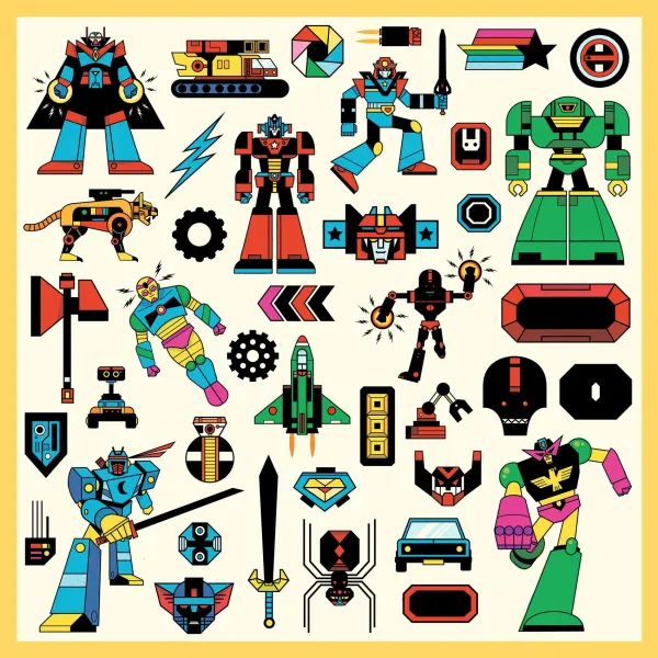 Samolepky - Roboty