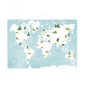 Magnetická mapa sveta - Kde žijú zvieratká - 40 ks