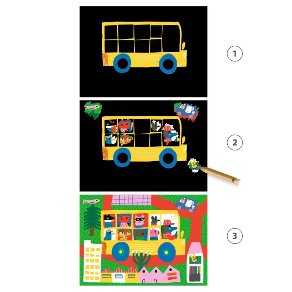 Vyškrabávanie pre najmenších - spoznávame vozidlá