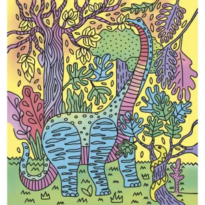 Detský ateliér maxi - magické maľovanie vodou - dinosaury
