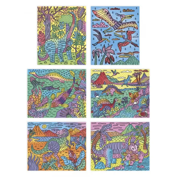 Detský ateliér maxi - magické maľovanie vodou - dinosaury