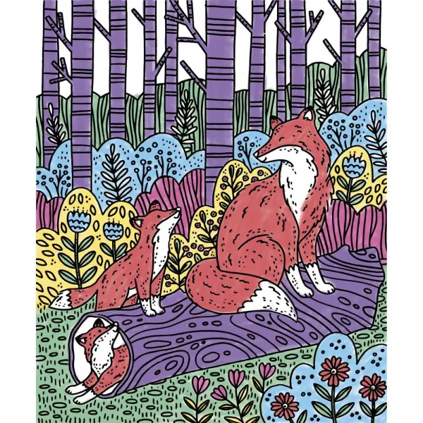 Detský ateliér maxi - magické maľovanie vodou - lesné zvieratá