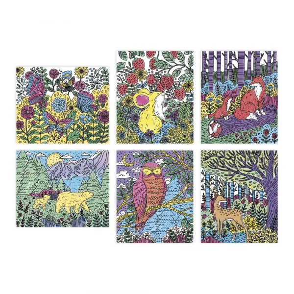 Detský ateliér maxi - magické maľovanie vodou - lesné zvieratá