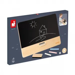 Drevená tabuľa pre deti na stôl so stojanom