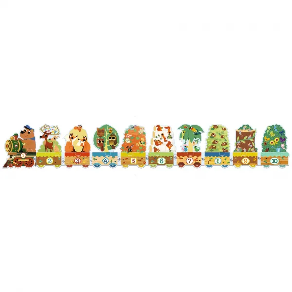 Djeco Puzzle Zvieratkový vlak