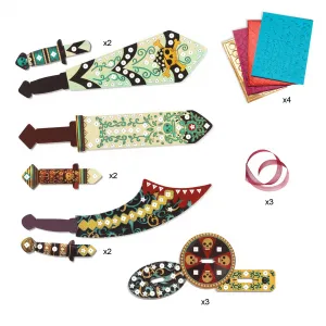 Balíček pre malých pirátov - karty, puzzle, výroba pirátskej šable