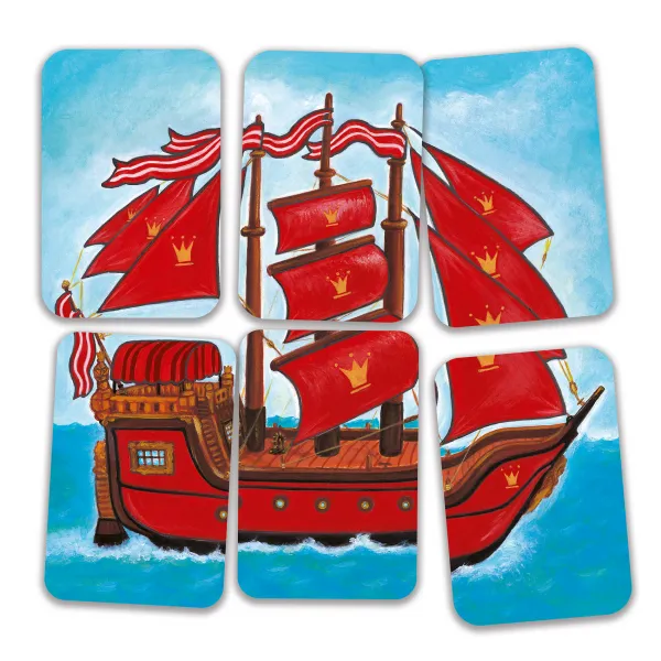 Balíček pre malých pirátov - karty, puzzle, výroba pirátskej šable