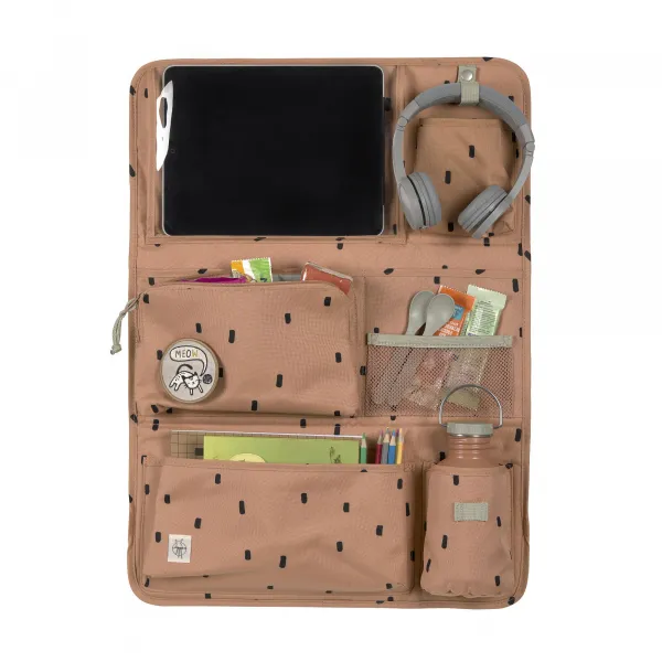 Lässig organizér do auta Wrap-to-Go Happy Prints caramel