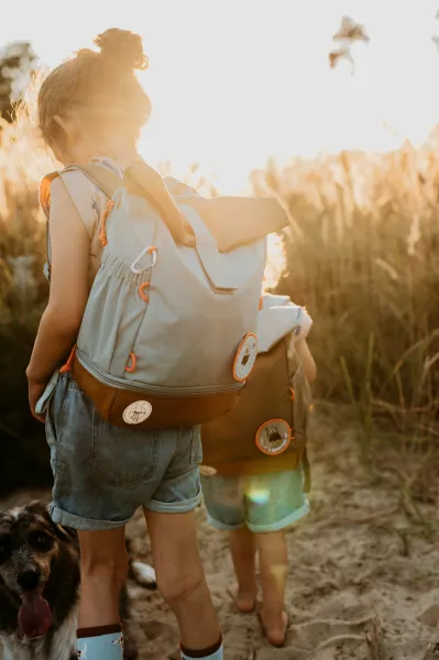 Detský batoh - Mini Rolltop Nature light blue
