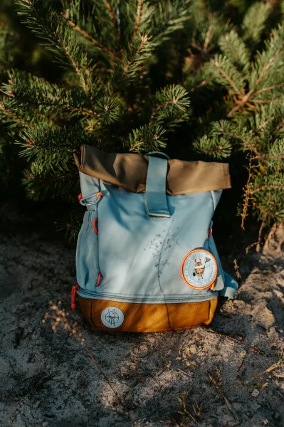 Detský batoh - Mini Rolltop Nature light blue