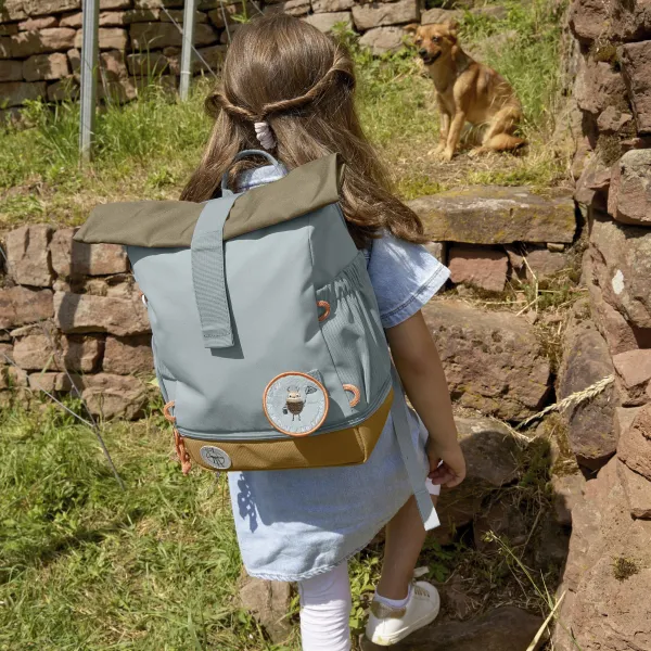 Detský batoh - Mini Rolltop Nature light blue