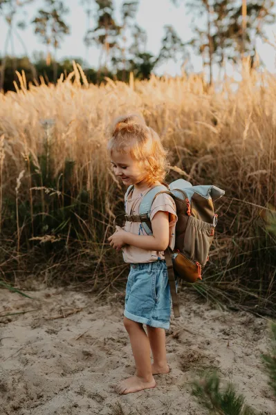 Detský batoh - Mini Rolltop Nature olive