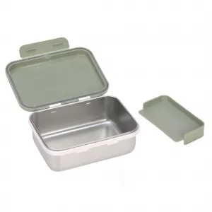 Lässig nerezový desiatový box Happy Prints Farba: Light olive