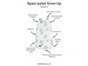 Spací vak Sleepee Grow Up Eukalyptus