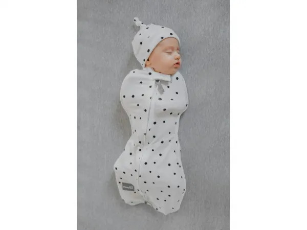 Zavinovačka Sleepee First Step Swaddle s čiapočkou zadarmo Eucalyptus