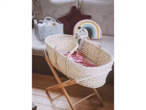 Ahojbaby Stojan na Mojžišov košík pre bábätká Smart Natural bez laku