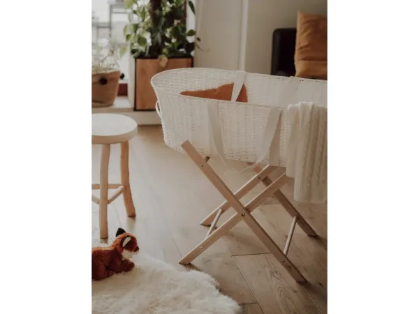Ahojbaby Stojan na Mojžišov košík pre bábätká Smart Natural bez laku