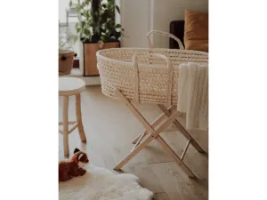 Ahojbaby Stojan na Mojžišov košík pre bábätká Smart Natural bez laku