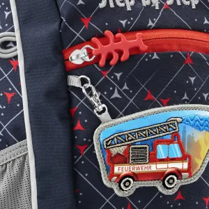 Vymeniteľný obrázok KIGA MAGS Fire Truck Finn k batôžtekom KIGA