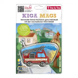 Vymeniteľný obrázok KIGA MAGS Fire Truck Finn k batôžtekom KIGA