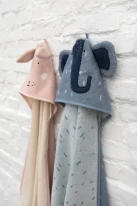 Detská osuška s kapucňou Mrs. Rabbit - 70 x 130 cm