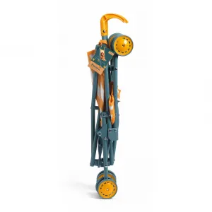 Pomea - skladací kočík so žltými pruhmi - 54 cm