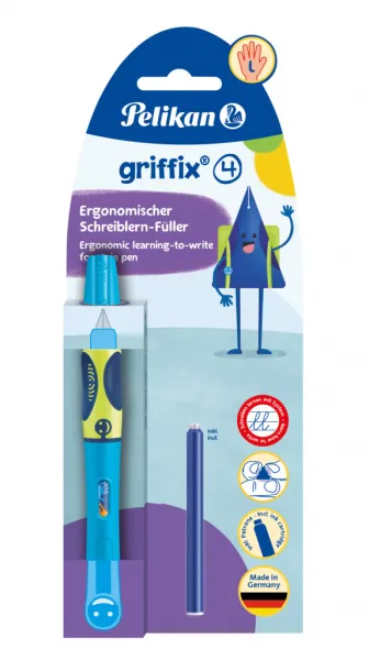 Bombičkové pero Griffix 4 pre ľavákov - modré