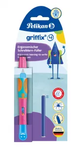 Bombičkové pero Griffix 4 pre pravákov - ružové
