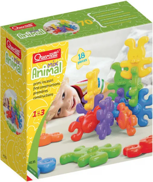 Quercetti Stavebnica pre najmenších Animal Links