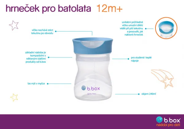 Hrnček pre batoľatá 12m+ - žltý