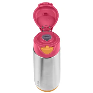 Termoska na pitie sport 500 ml - ružová/oranžová