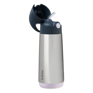 Termoska na pitie so slamkou 500 ml - indigo/ružová
