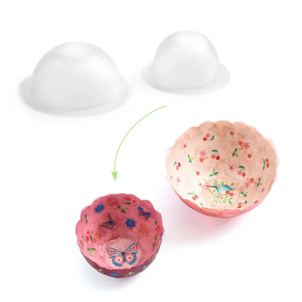 Vyrob si sám - papierové misky ružové