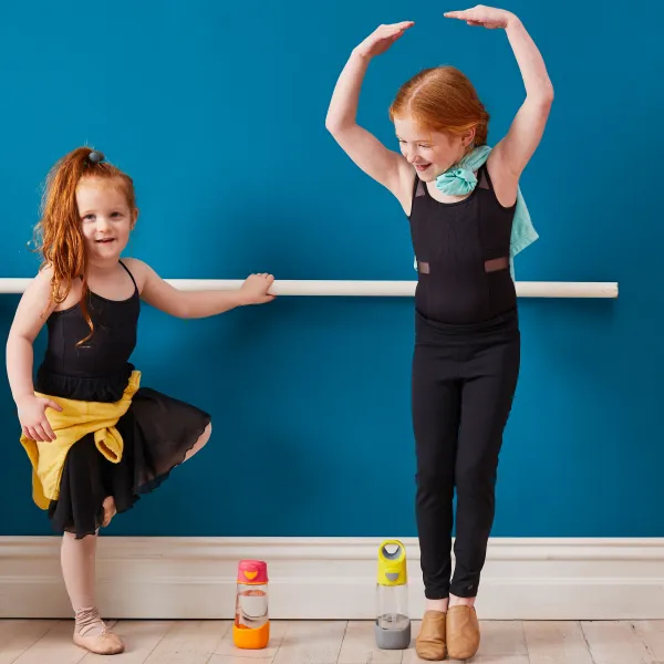 Sport fľaša na pitie 450 ml – ružová/oranžová