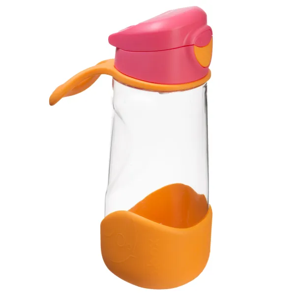 Sport fľaša na pitie 450 ml – ružová/oranžová