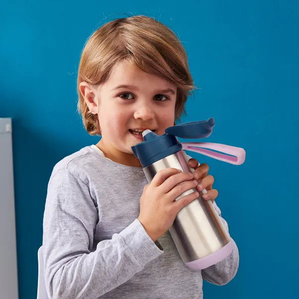 Termoska na pitie sport 500 ml - indigo/ružová