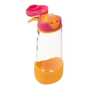 Sport fľaša na pitie 600 ml - ružová/oranžová