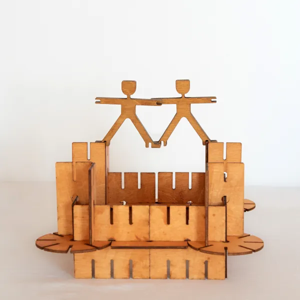 Stavebnica Creative design kit - prírodná