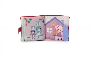 Lilliputiens Playbook Little Red Riding Hood kontrastná edukatívna knižka s hryzadielkom 6 m+ 1 ks