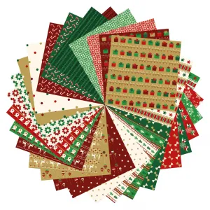 Súprava origami papierov - Vianoce