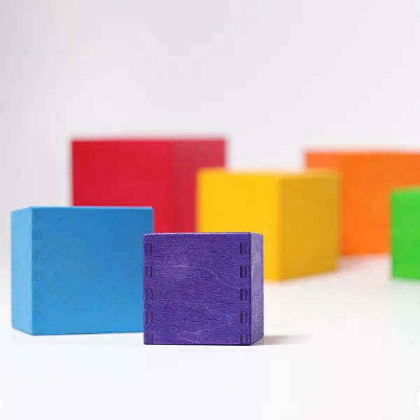 Grimm's - Farebné dúhové škatuľky - 6 ks