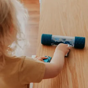 Senzorická fľaša, modrá